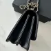 5CHANEL Lambskin Quilted Crystal Top Handle Clutch #A50415