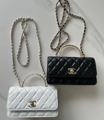 CHANEL Lambskin Quilted Crystal Top Handle Clutch #A50415