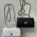 1CHANEL Lambskin Quilted Crystal Top Handle Clutch #A50415