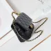 12CHANEL Lambskin Quilted Mini Rectangular Flap  #A49156