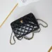 16CHANEL Lambskin Quilted Mini Rectangular Flap  #A49156