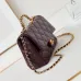 3CHANEL Lambskin Quilted Mini Rectangular Flap  #A49156