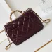 5CHANEL Lambskin Quilted Mini Rectangular Flap  #A49156