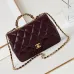 1CHANEL Lambskin Quilted Mini Rectangular Flap  #A49156
