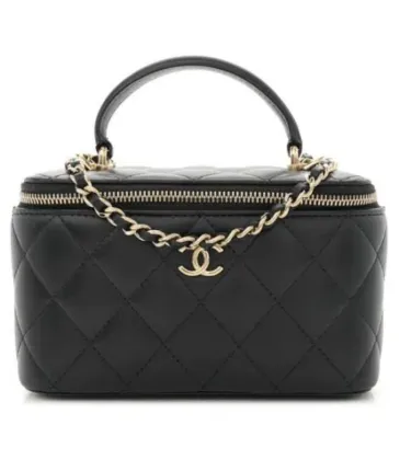 CHANEL Lambskin Quilted Small Top Handle Vanity Case High Quality #A47164
