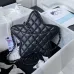 12CHANEL Lambskin Quilted Walk of Fame Star Bag Black #A49166