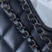 15CHANEL Lambskin Quilted Walk of Fame Star Bag Black #A49166