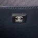 18CHANEL Lambskin Quilted Walk of Fame Star Bag Black #A49166