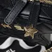 7CHANEL Lambskin Quilted Walk of Fame Star Bag Black #A49166