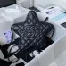 11CHANEL Lambskin Quilted Walk of Fame Star Bag Black #A49166