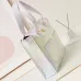 3CHANEL Light Pink/Yellow/Blue Printed Denim Large Shopping Tote Bag #A49216