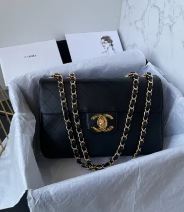 CHANEL Maxi Jumbo XL 24k CC Classic Flap Lambskin #A49140