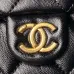 3CHANEL Sheepskin Crossbody One Shoulder Handbags Women's Black #A49158