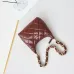8CHANEL Shiny Lambskin Quilted Small Hobo #A49163
