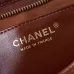9CHANEL Shiny Lambskin Quilted Small Hobo #A49163