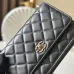 6CHANEL Wallet on chain - Pearly lambskin &amp; gold-tone metal #A49786