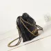 16Chanel 22 mini handbag, Shiny calfskin &amp; gold-tone metal  #A49199
