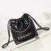 1Chanel 22 mini handbag, Shiny calfskin &amp; gold-tone metal  #A49199