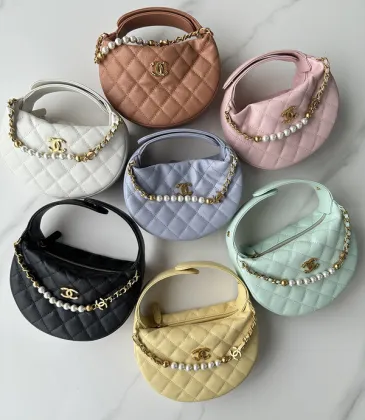 Chanel 23k Hula Hoop Bag with Camelia #A50410