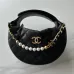 7Chanel 23k Hula Hoop Bag with Camelia #A50411
