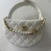 10Chanel 23k Hula Hoop Bag with Camelia #A50411