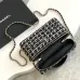 7Chanel 25C Black and White Tweed Top Handle Vanity Case #A49148
