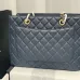 17Chanel Black Caviar Gst In Gold Hardware #A49228