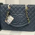 21Chanel Black Caviar Gst In Gold Hardware #A49228