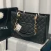 3Chanel Black Caviar Gst In Gold Hardware #A49228