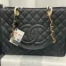 1Chanel Black Caviar Gst In Gold Hardware #A49228