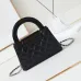 5Chanel Black Quilted Aged Calfskin Mini Kelly Bag Aged Gold Hardware #A49205