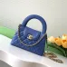21Chanel Black Quilted Aged Calfskin Mini Kelly Bag Aged Gold Hardware #A49206