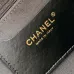 19Chanel Bowling Bag: Cowhide Leather 24K Gold Chain Handbag with Pockets #A49219