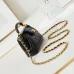 20Chanel Brown Quilted Lambskin Top Handle Mini Bag Brushed #A49152