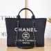 16Chanel Deauville Coco Mark Tote Bag Canvas #A49193