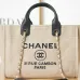 17Chanel Deauville Coco Mark Tote Bag Canvas #A49193