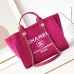 25Chanel Deauville Coco Mark Tote Bag Canvas #A49193