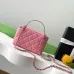 16Chanel Lambskin Quilted Metal Small Top Handle Vanity Case #A50409