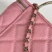 18Chanel Lambskin Quilted Metal Small Top Handle Vanity Case #A50409