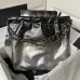 9Chanel Metallic Ombre Quilted Shiny Leather Small 22 Hobo #A49194