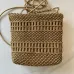 9Chanel Mini 22 Bag Metallic Gold Macrame Calfskin Gold Hardware #A49198