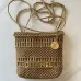 1Chanel Mini 22 Bag Metallic Gold Macrame Calfskin Gold Hardware #A49198