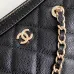 14Chanel Mini Timeless Classic Barrel Bag with Chain Black #A49781