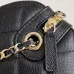 15Chanel Mini Timeless Classic Barrel Bag with Chain Black #A49781