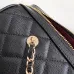 16Chanel Mini Timeless Classic Barrel Bag with Chain Black #A49781