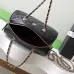 17Chanel Mini Timeless Classic Barrel Bag with Chain Black #A49781