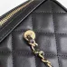 6Chanel Mini Timeless Classic Barrel Bag with Chain Black #A49781