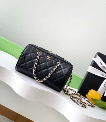 Chanel Mini Timeless Classic Barrel Bag with Chain Black #A49781
