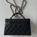16Chanel New Black Gold Cosmetic Bag #A50414