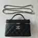 23Chanel New Black Gold Cosmetic Bag #A50414